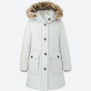 Uniqlo women white Ultra Warm Down Jacket XXS